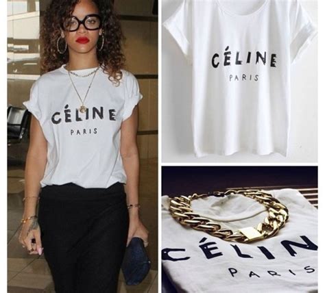 celine thsirt|celine t shirt rihanna.